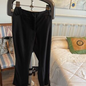 Black boot leg dress pants - petite